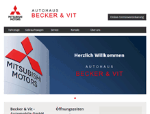 Tablet Screenshot of becker-vit.de